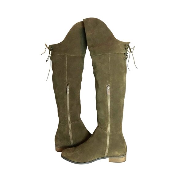 SBICCA GUSTO NASTY GAL Over The Knee Brown Suede Boot Women 8.5 NEW - Picture 6 of 10